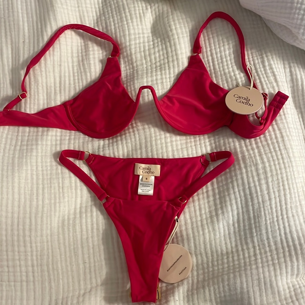 CAMILA COELHO PINK BIKINI